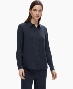 Blouse Viva Ls Shirt Noos Donker Blauw^Selected Femme Online