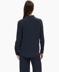 Blouse Viva Ls Shirt Noos Donker Blauw^Selected Femme Online