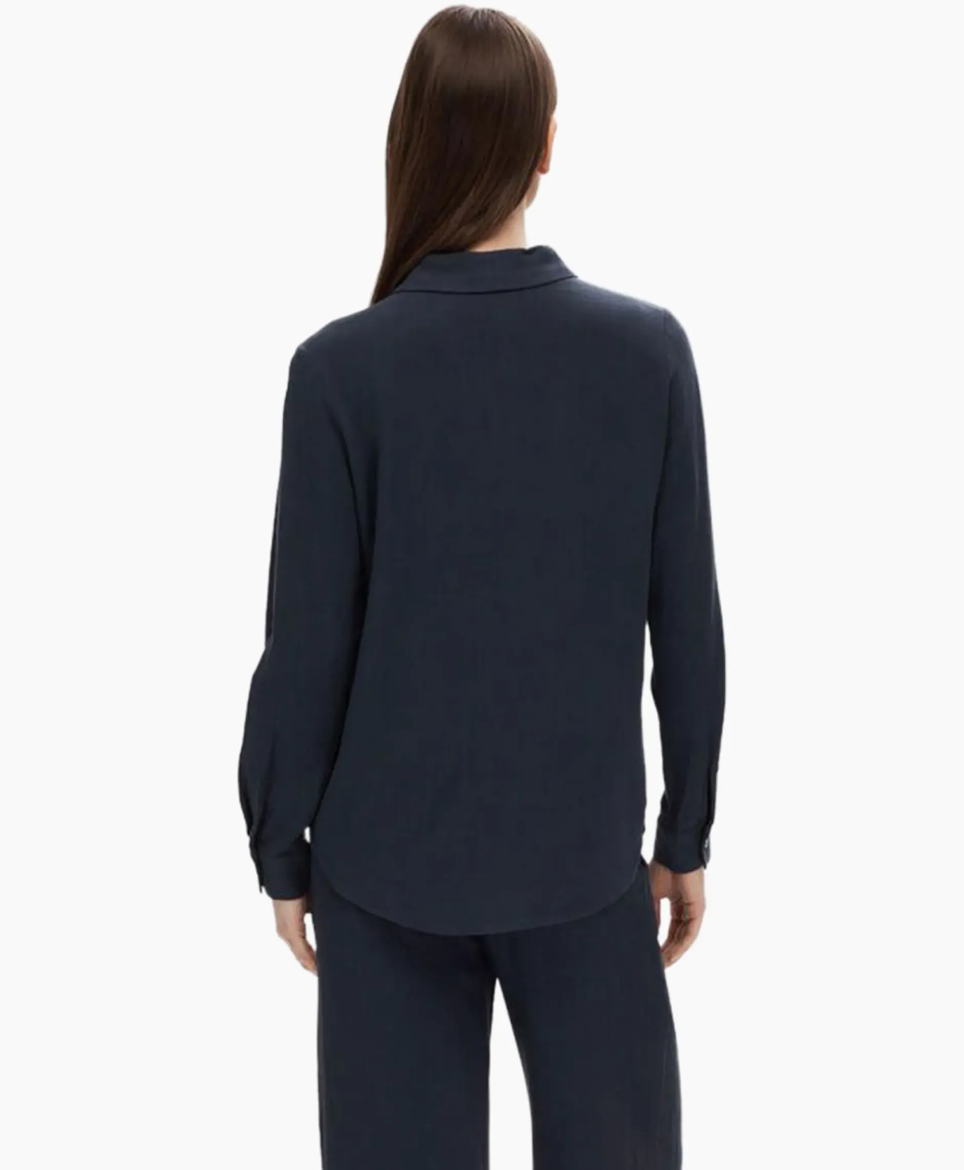 Blouse Viva Ls Shirt Noos Donker Blauw^Selected Femme Online