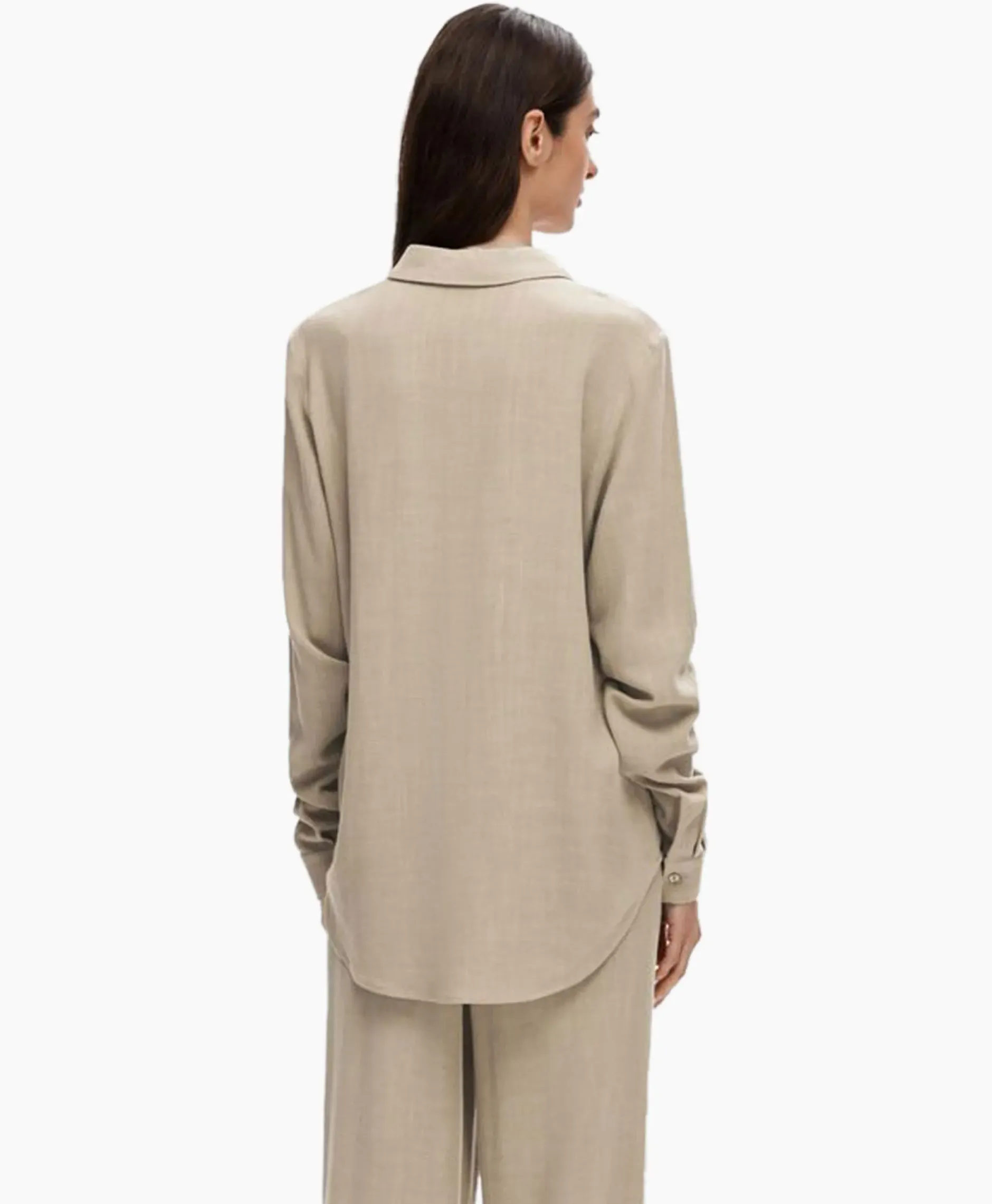 Blouse Viva Ls Shirt Noos Licht Grijs^Selected Femme Hot