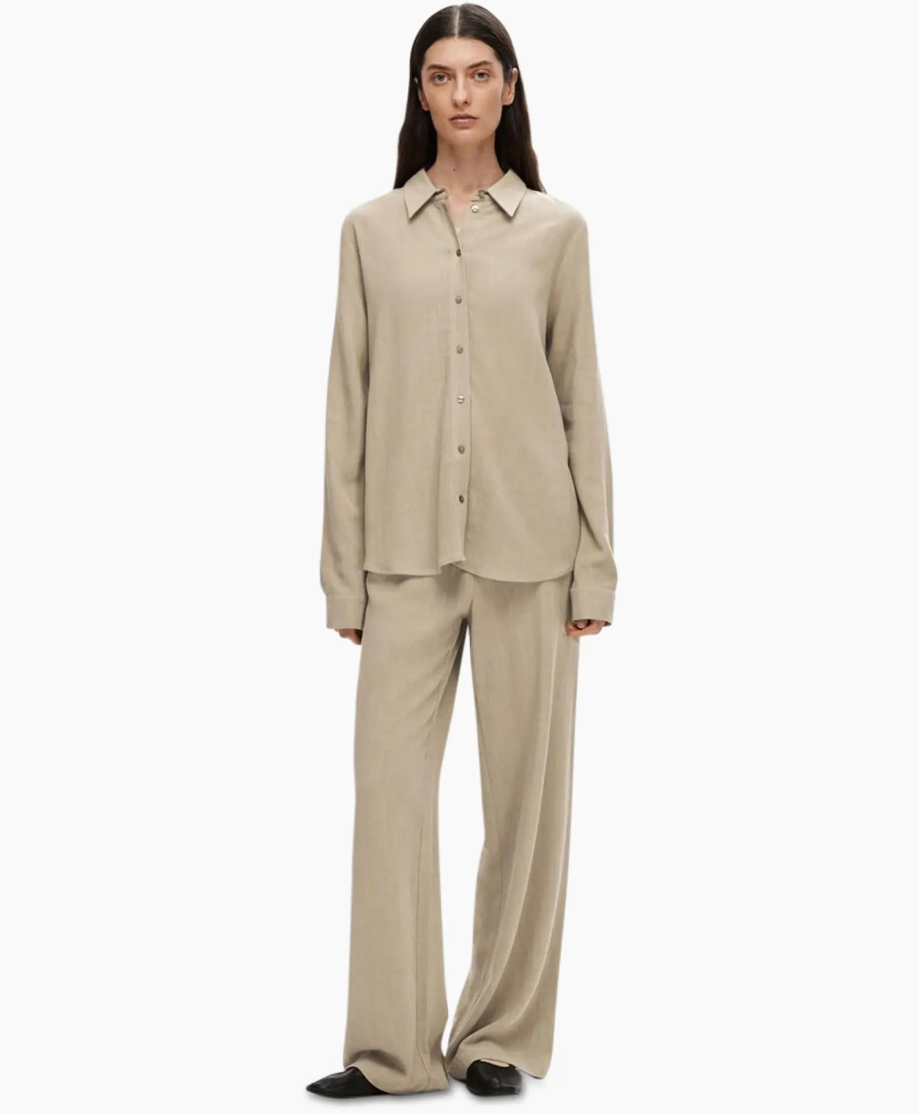 Blouse Viva Ls Shirt Noos Licht Grijs^Selected Femme Hot