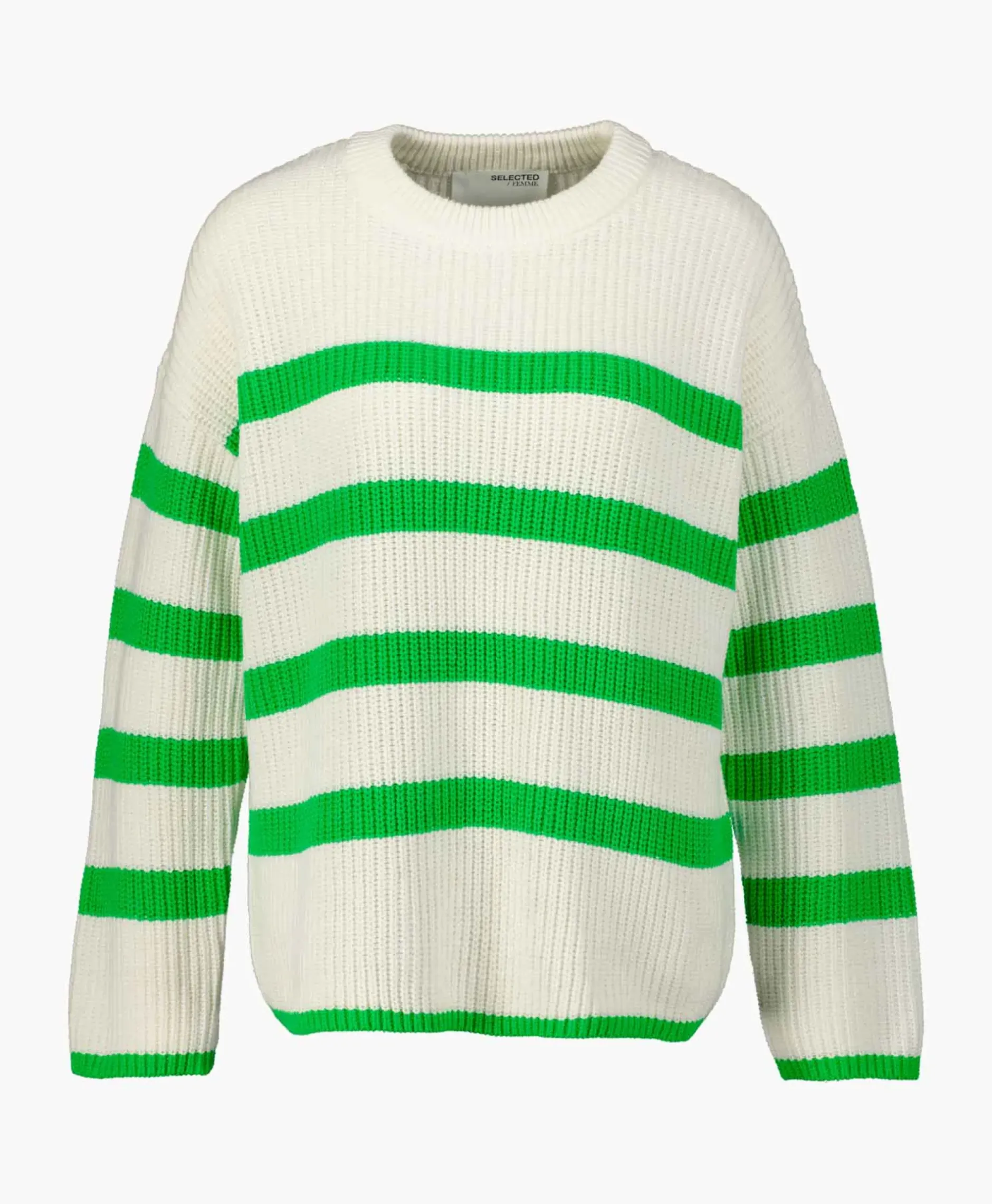 Gebreide Trui Bloomie Ls Knit O-Neck B Noos Off White^Selected Femme Hot