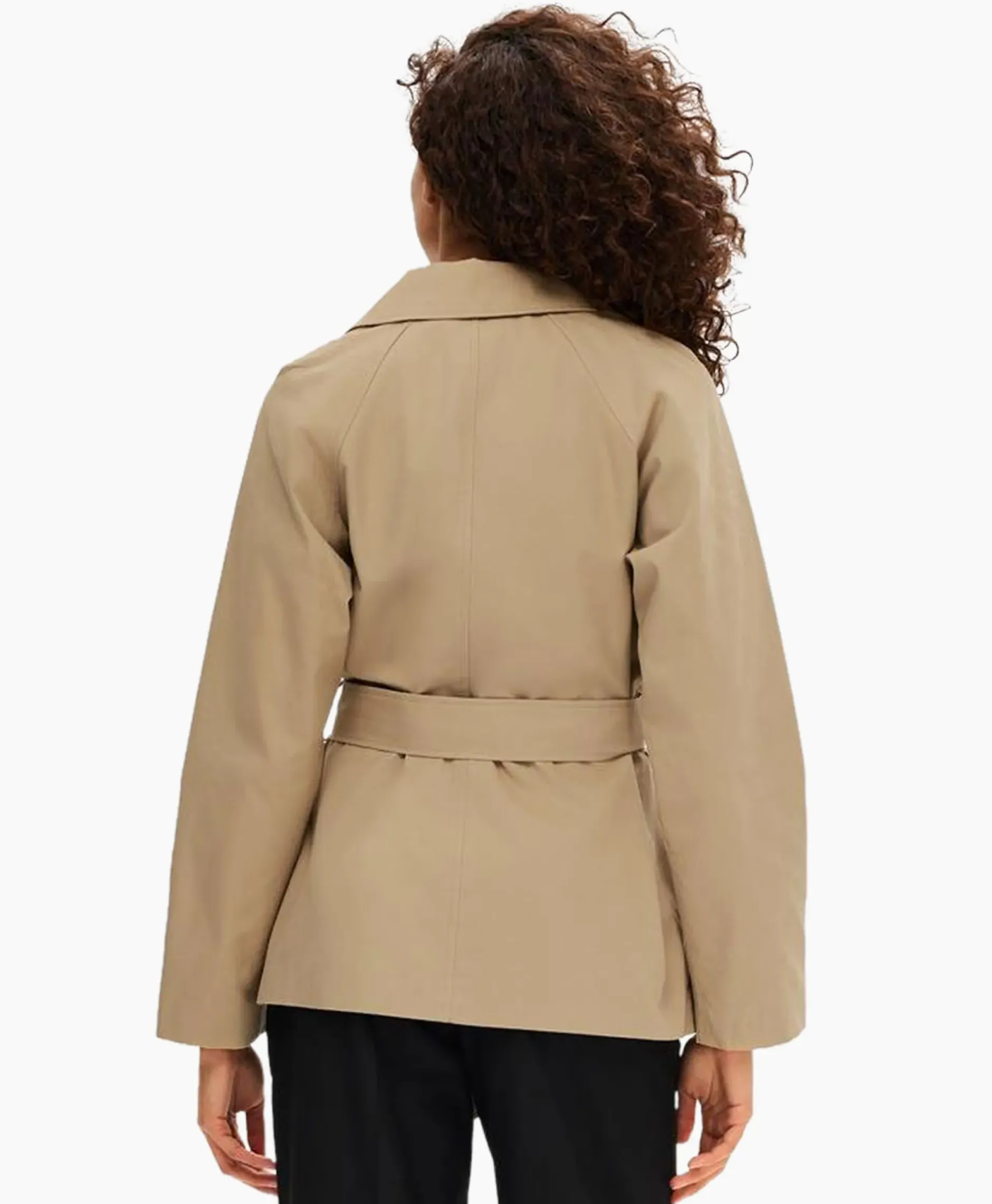 Jack Belinda Short Trench Coat Zand^Selected Femme Sale