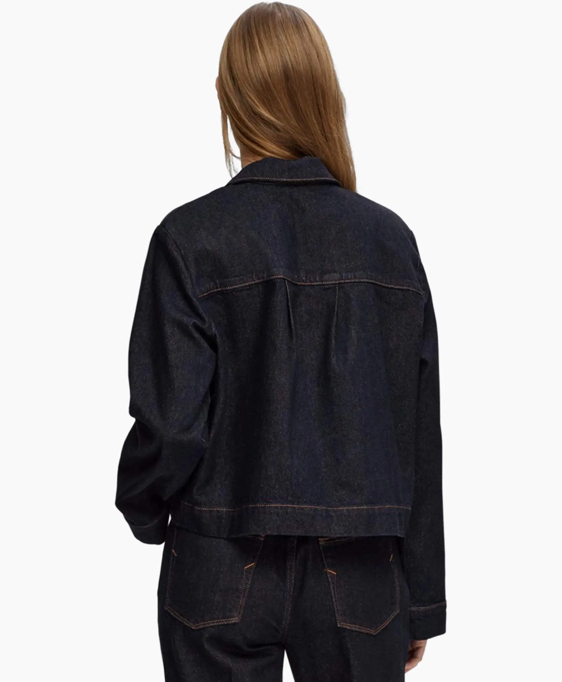 Jack Lisa Boxy Denim Jacket D2 Donker Blauw^Selected Femme Online