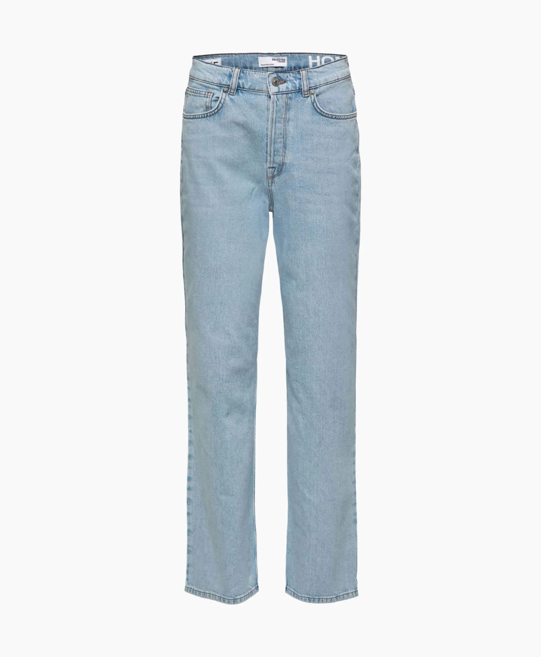Jeans Alice-N Hw Wide Lon Sky Blue Jea Licht Blauw^Selected Femme