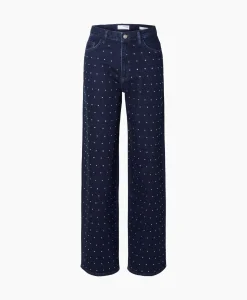 Jeans Marley-Bea Hw Mid Blue Wide Jean Blauw^Selected Femme