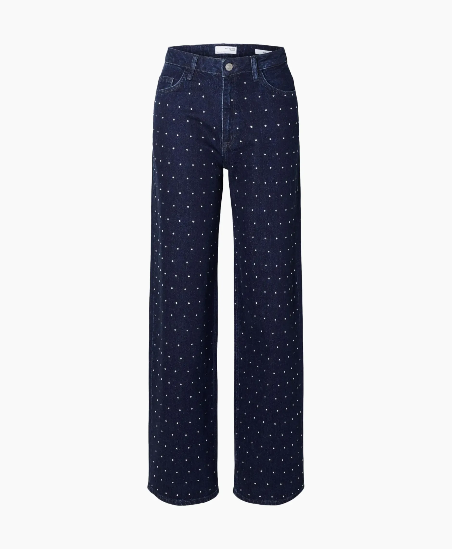Jeans Marley-Bea Hw Mid Blue Wide Jean Blauw^Selected Femme