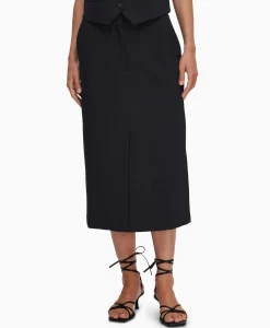 Midi Rok Rita Hw Long Skirt Dsm Donker Blauw^Selected Femme Discount