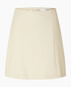 Minirok Rita Mw Short Skirt Birch Off White^Selected Femme