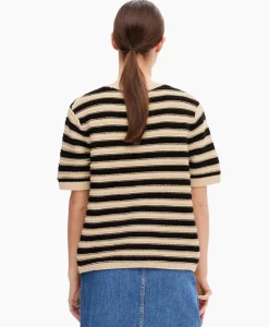 Pullover Dora Ss Knit O-Neck Goud^Selected Femme Sale