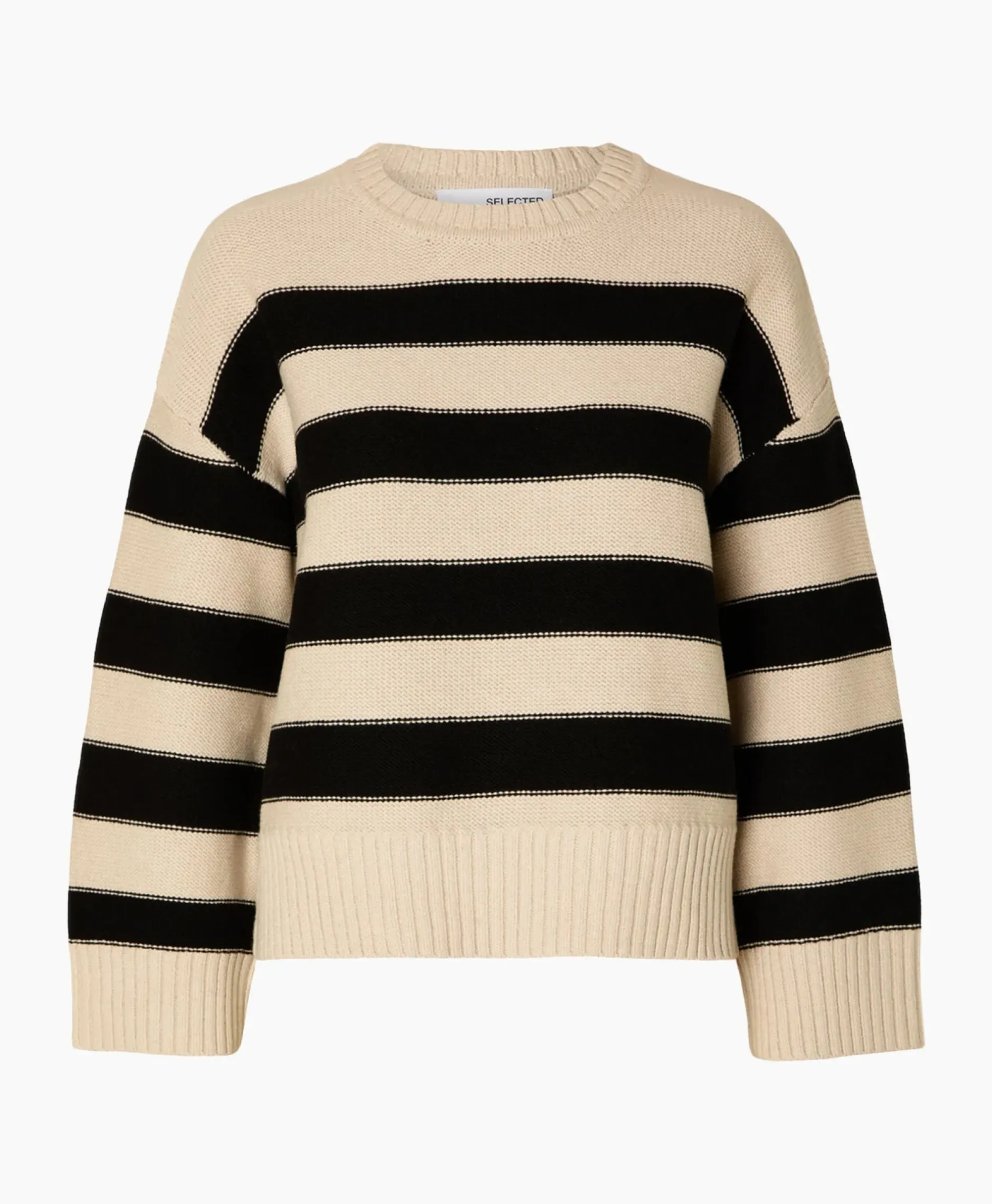 Pullover Jill Ls Knit O-Neck Goud^Selected Femme Discount
