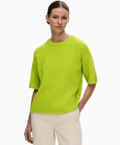 Pullover Maline-Liliana 2/4 Knit O-Neck N Groen^Selected Femme Outlet