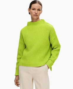 Pullover Selma Ls Knit Noos Groen^Selected Femme