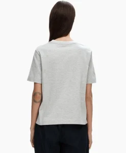 T-Shirt Essential Ssboxy Tee Noos Licht Grijs^Selected Femme Sale