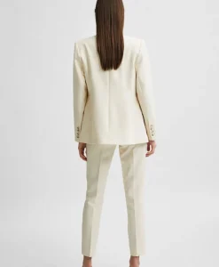 Jasje Rita Classic Blazer Birch B Off White^Selected Femme Discount