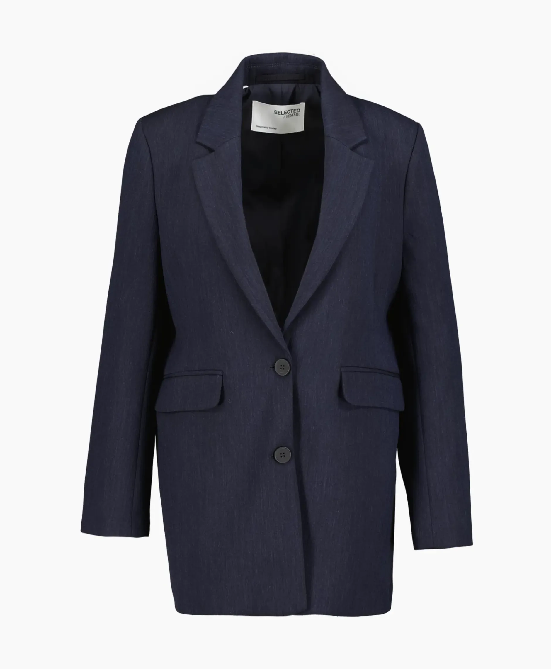 Jasje Rita Ls Relaxed Blazer D Sapdonker Blauw^Selected Femme Discount