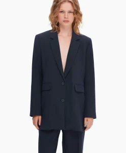 Jasje Rita Ls Relaxed Blazer D Sapdonker Blauw^Selected Femme Discount
