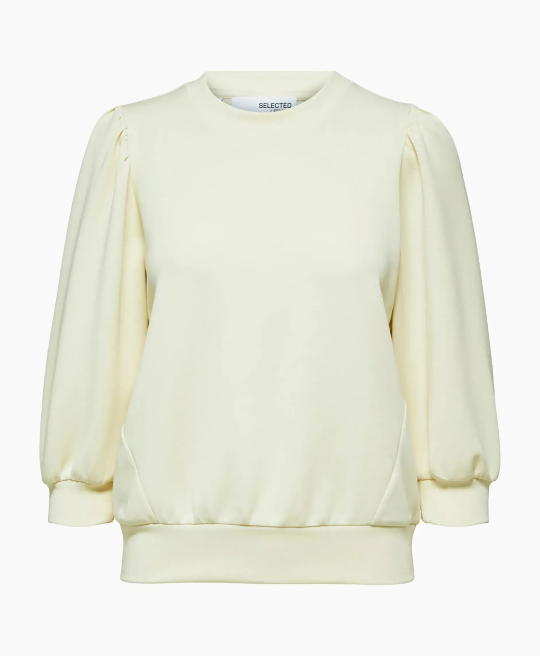 Sweater Tenny 3/4 Sweat Top Noos Wit^Selected Femme Sale