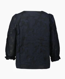 Top Cathi-Sadie 3/4 Ff Donker Blauw^Selected Femme New