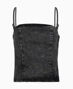 Top Doa-Dia Sl Denim Ex Grijs^Selected Femme Sale
