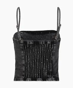 Top Doa-Dia Sl Denim Ex Grijs^Selected Femme Sale