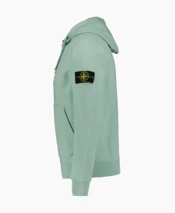 Hoodie 64151 Licht Groen^Stone Island Sale