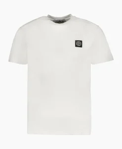 T-Shirt 24113 Wit^Stone Island Discount