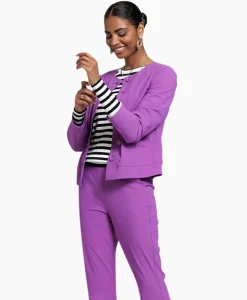 Blazer Janet Bonded Paars^Studio Anneloes