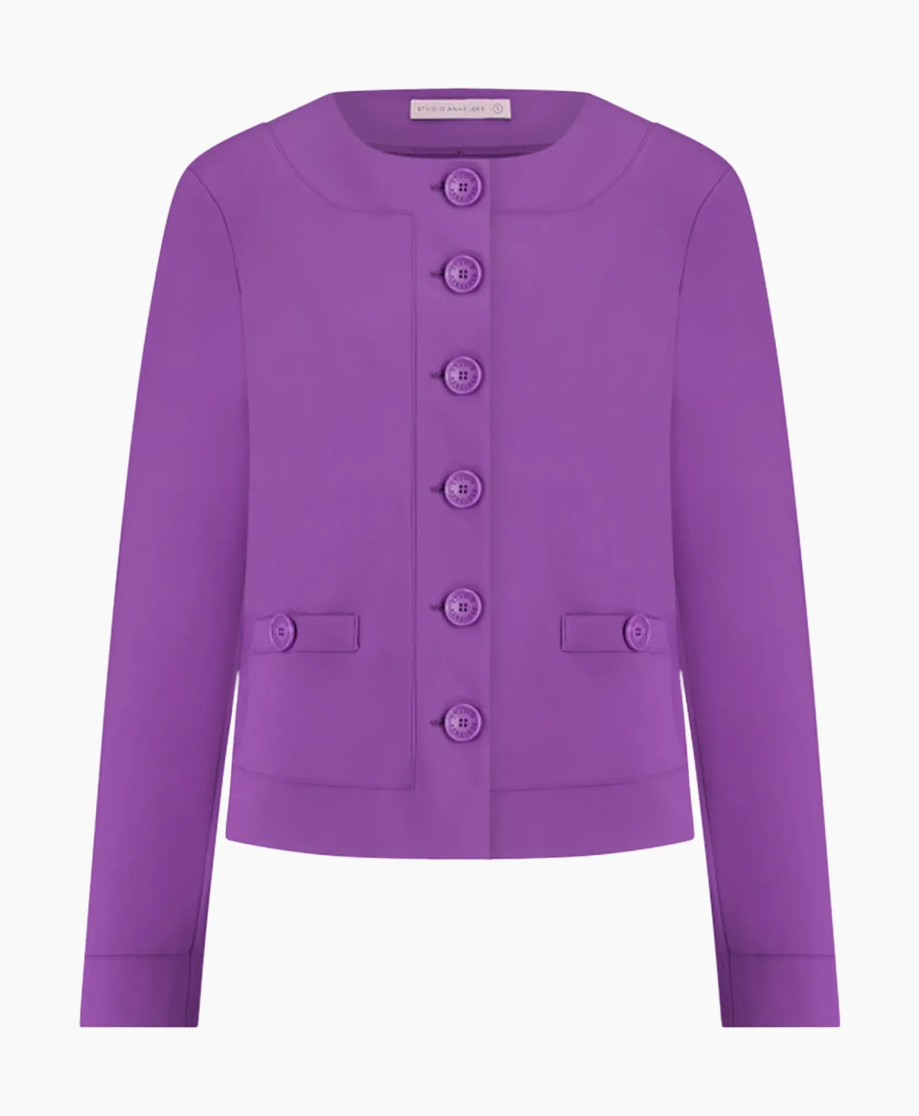 Blazer Janet Bonded Paars^Studio Anneloes