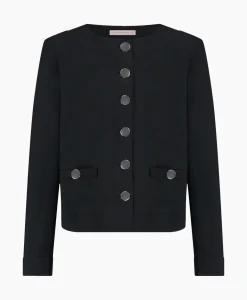 Blazer Janet Bonded Zwart Dessin^Studio Anneloes Clearance