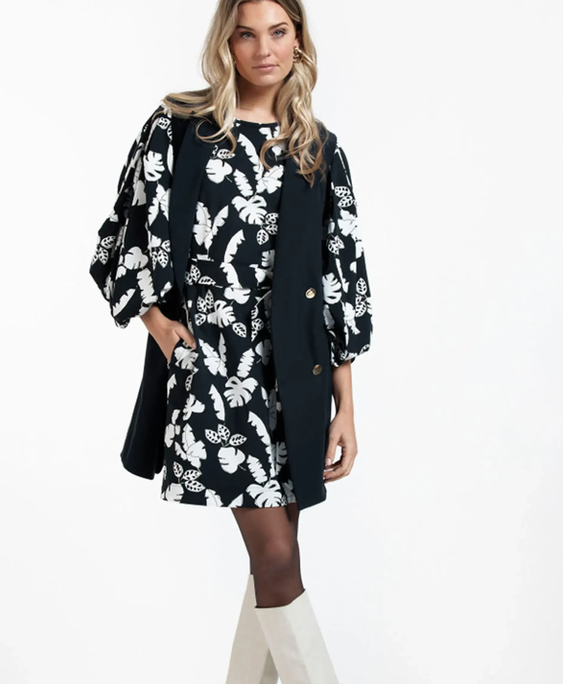 Blazer Jazzy Bonded Donker Blauw^Studio Anneloes Discount
