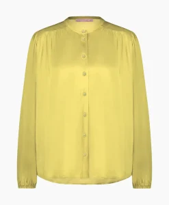 Blouse Birdie Ls Satin Geel^Studio Anneloes Best