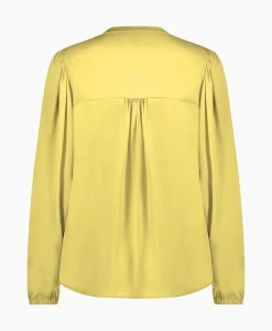Blouse Birdie Ls Satin Geel^Studio Anneloes Best