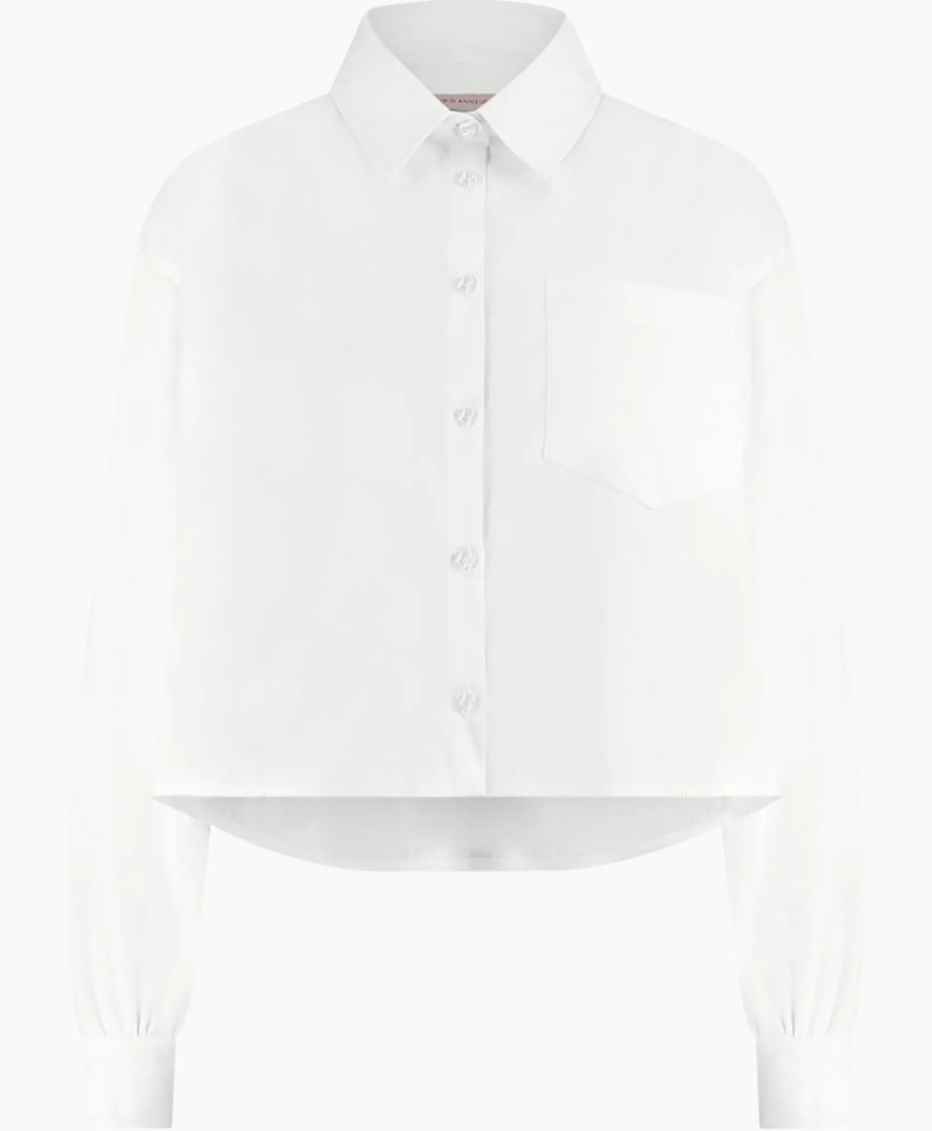 Blouse Dion Cropped Poplin Wit^Studio Anneloes Discount