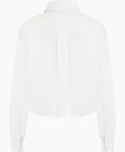 Blouse Dion Cropped Poplin Wit^Studio Anneloes Discount