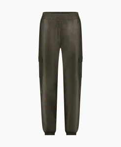 Broek Evi Leather Cargo Trousers Bruin Dessin^Studio Anneloes Discount