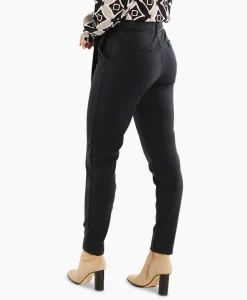 Broek Katlyn Shiny Bnd Trousers Zwart^Studio Anneloes Clearance