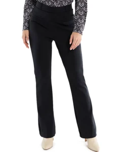 Broek Lio Shiny Bnd Flair Trousers Zwart^Studio Anneloes Best