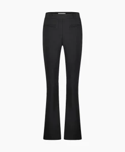 Broek Lio Shiny Bnd Flair Trousers Zwart^Studio Anneloes Best
