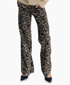 Broek Marilon Flower Trousers Zand^Studio Anneloes Clearance