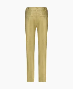 Broek Mita Faux Leather Trousers Goud^Studio Anneloes Sale