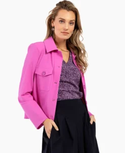 Jack Claire Bonded Jacket Lila^Studio Anneloes Best