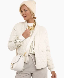 Jack James Quilted Leather Jacket Off White^Studio Anneloes Hot