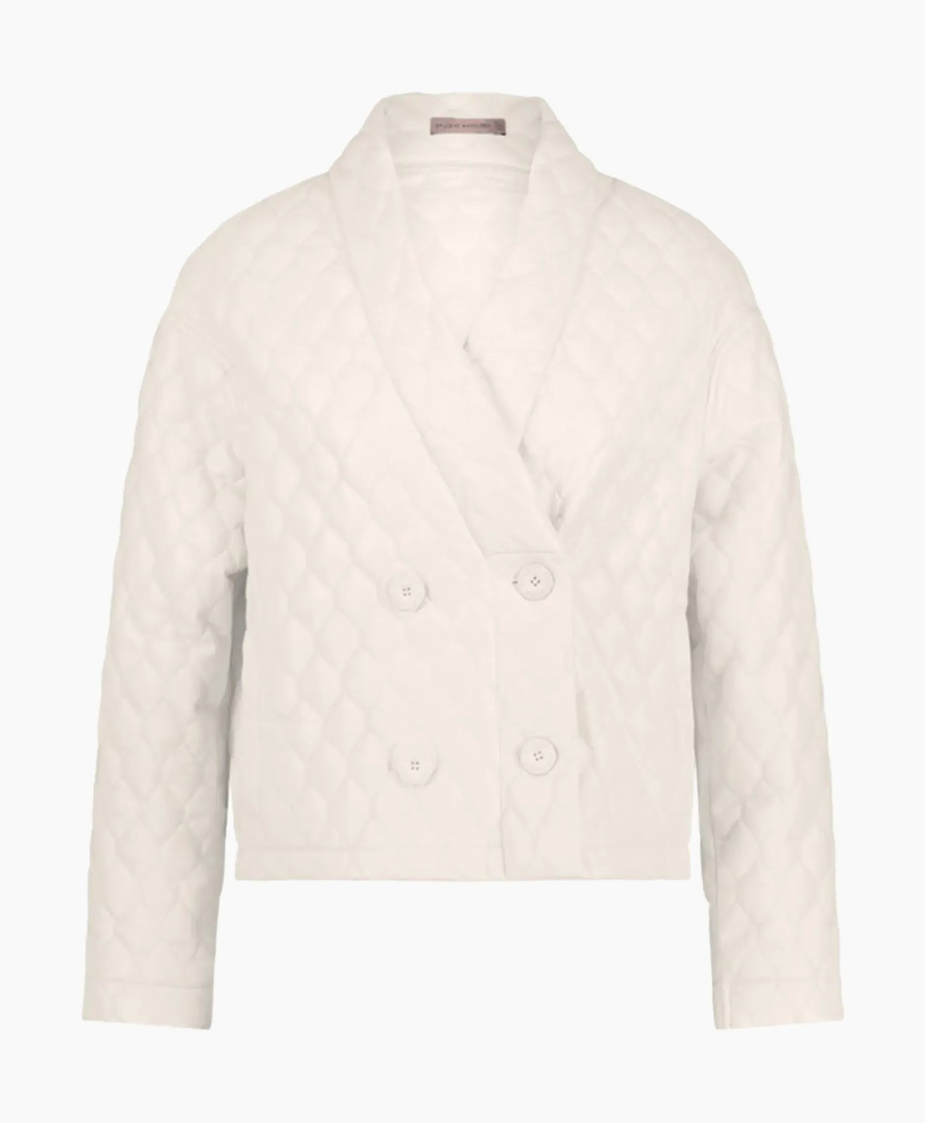 Jack James Quilted Leather Jacket Off White^Studio Anneloes Hot