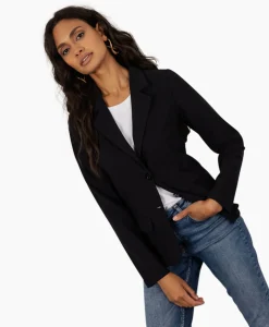 Jasje Bright Bonded Blazer Zwart^Studio Anneloes Sale