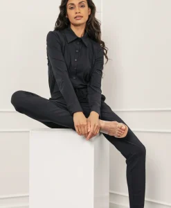 Jumpsuit Angelique Ls Donker Blauw^Studio Anneloes Online