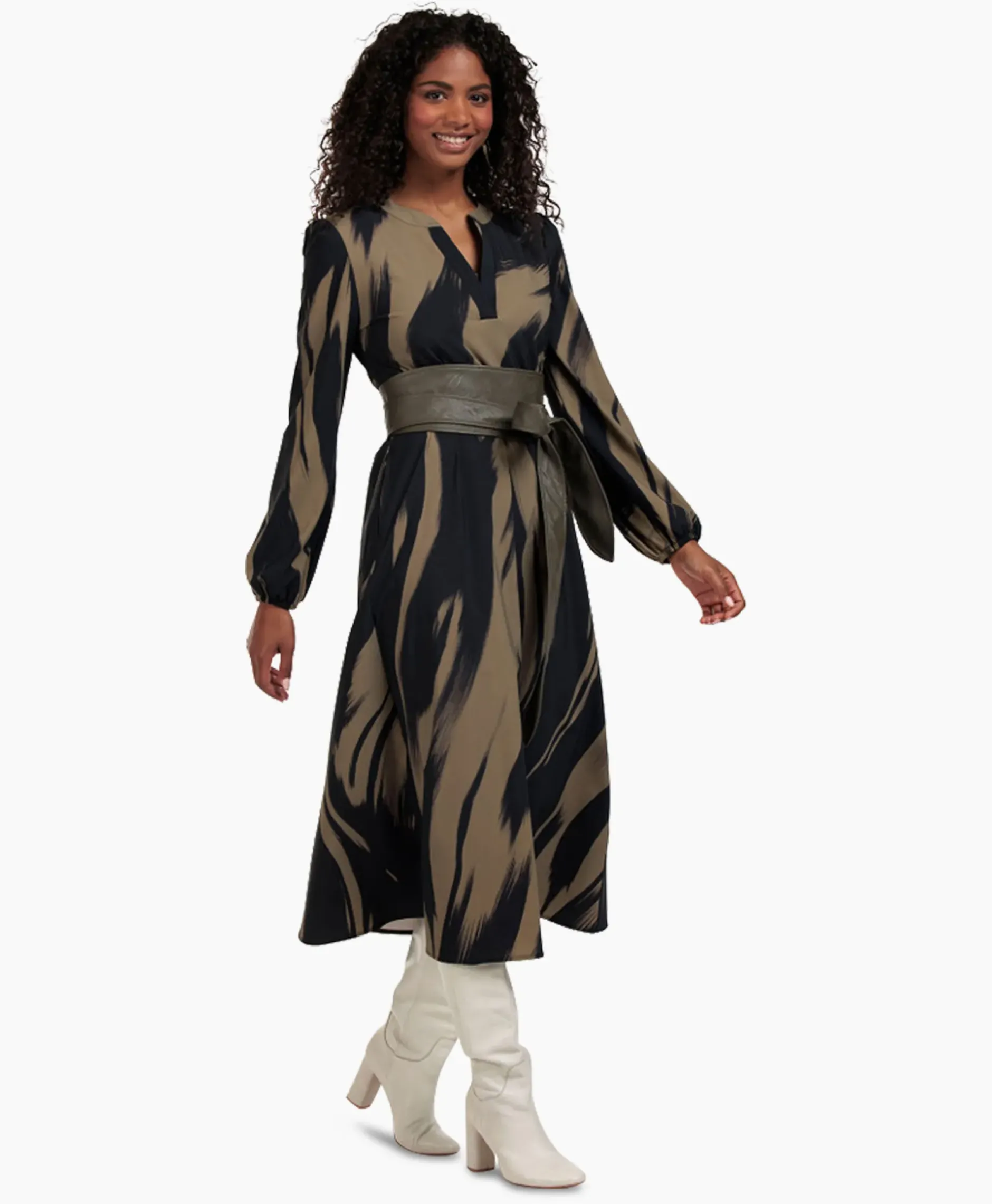 Jurk Sira Forest Dress Combo L^Studio Anneloes