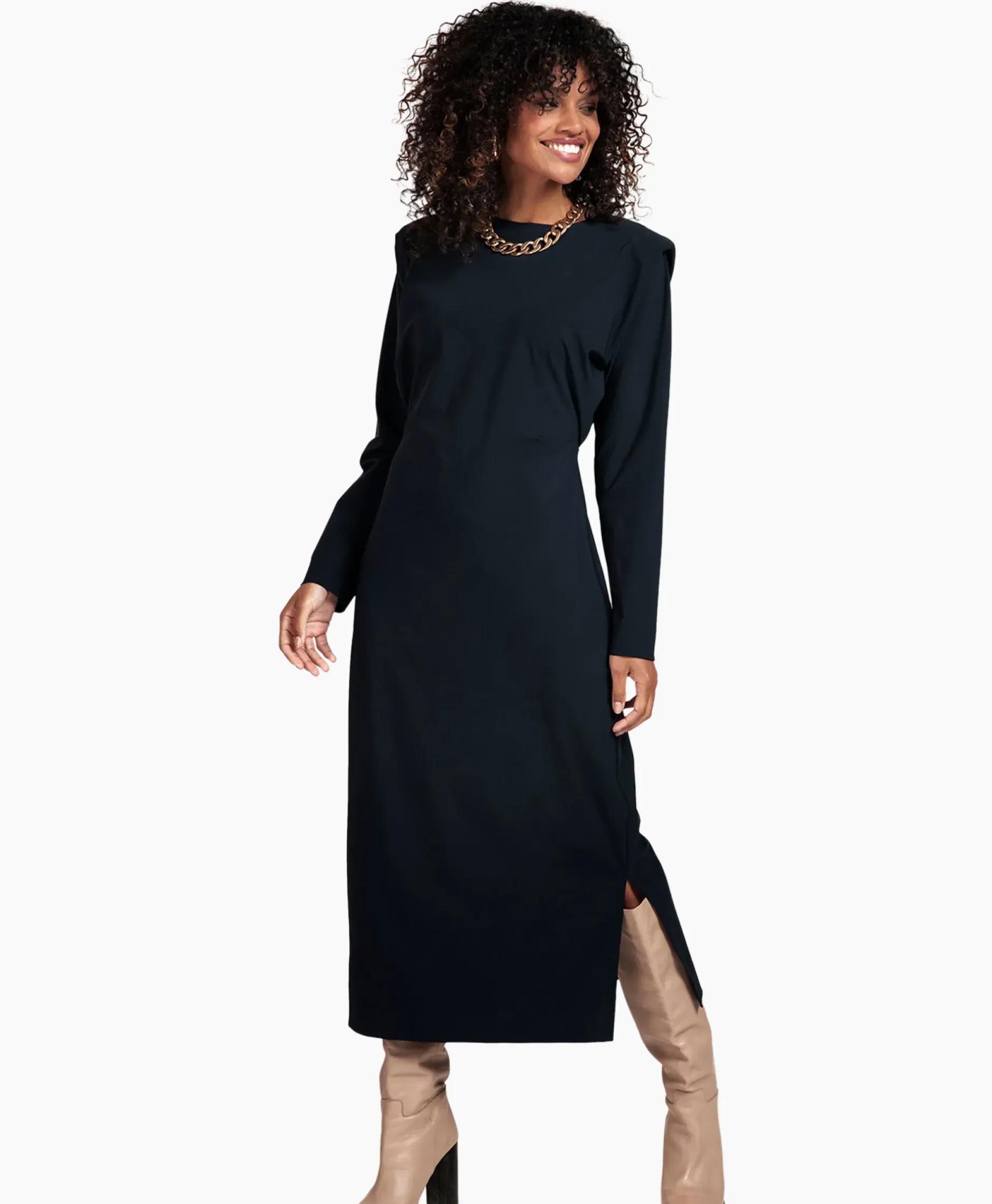 Jurk Tammy Dress Donker Blauw^Studio Anneloes Best
