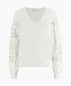 Pullover Dinah Crochet Off White^Studio Anneloes Online