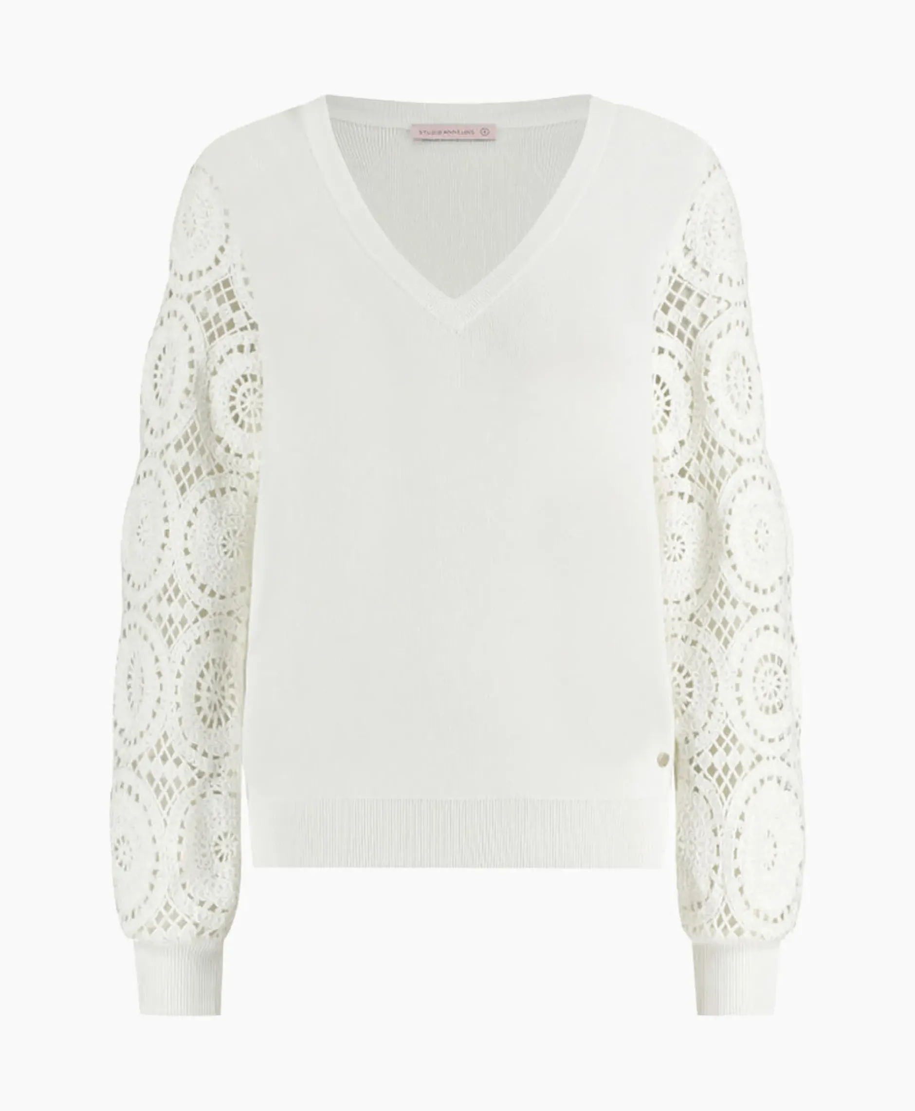 Pullover Dinah Crochet Off White^Studio Anneloes Online